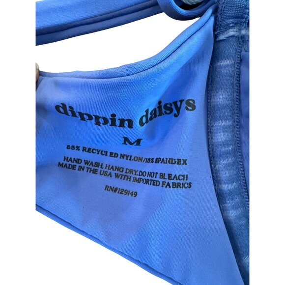Dippin Daisys Womens Bikini Top Size M Periwinkle Blue Underwire Adjustable Stra - Picture 5 of 5